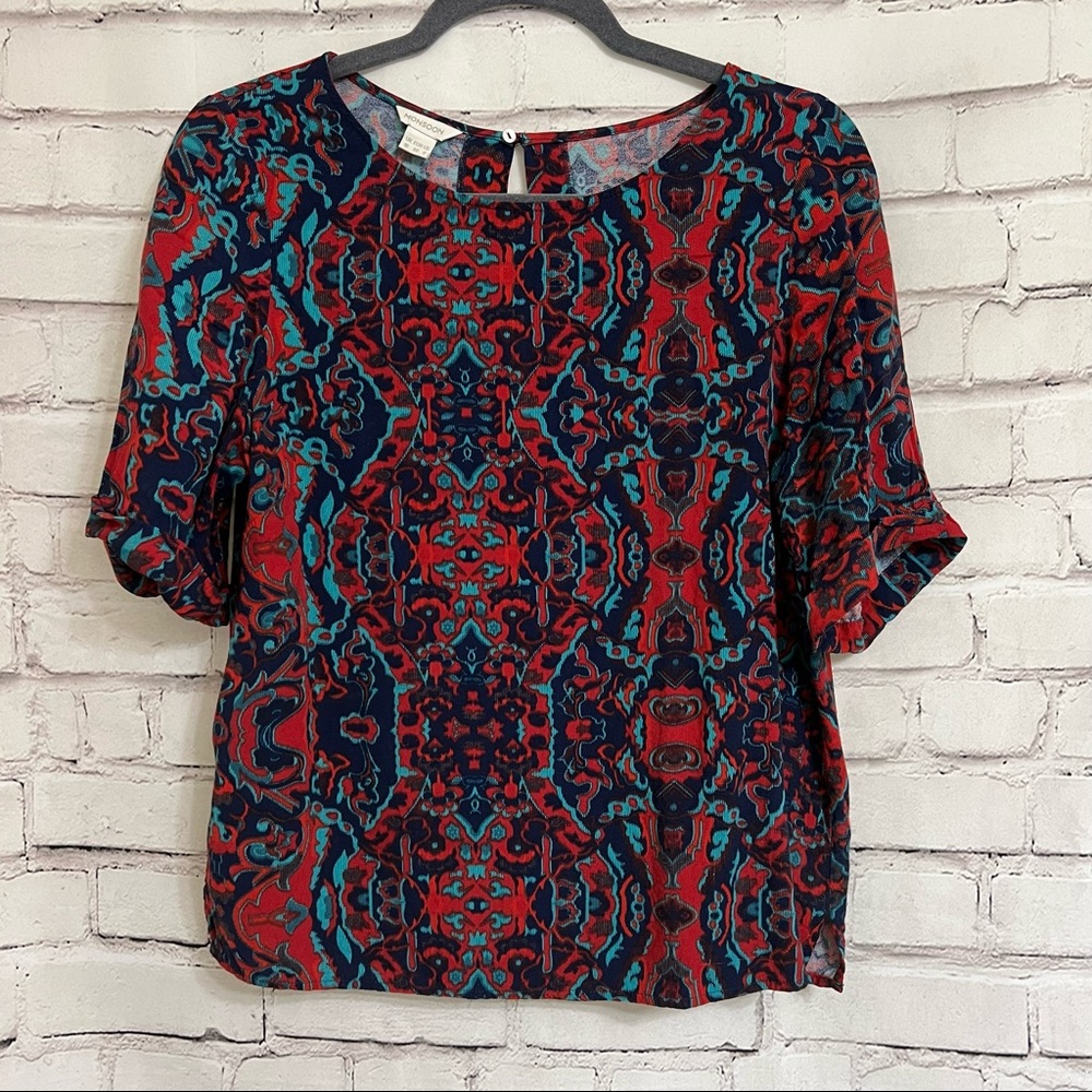 Monsoon Button Back Closure Cotton Blouse Top